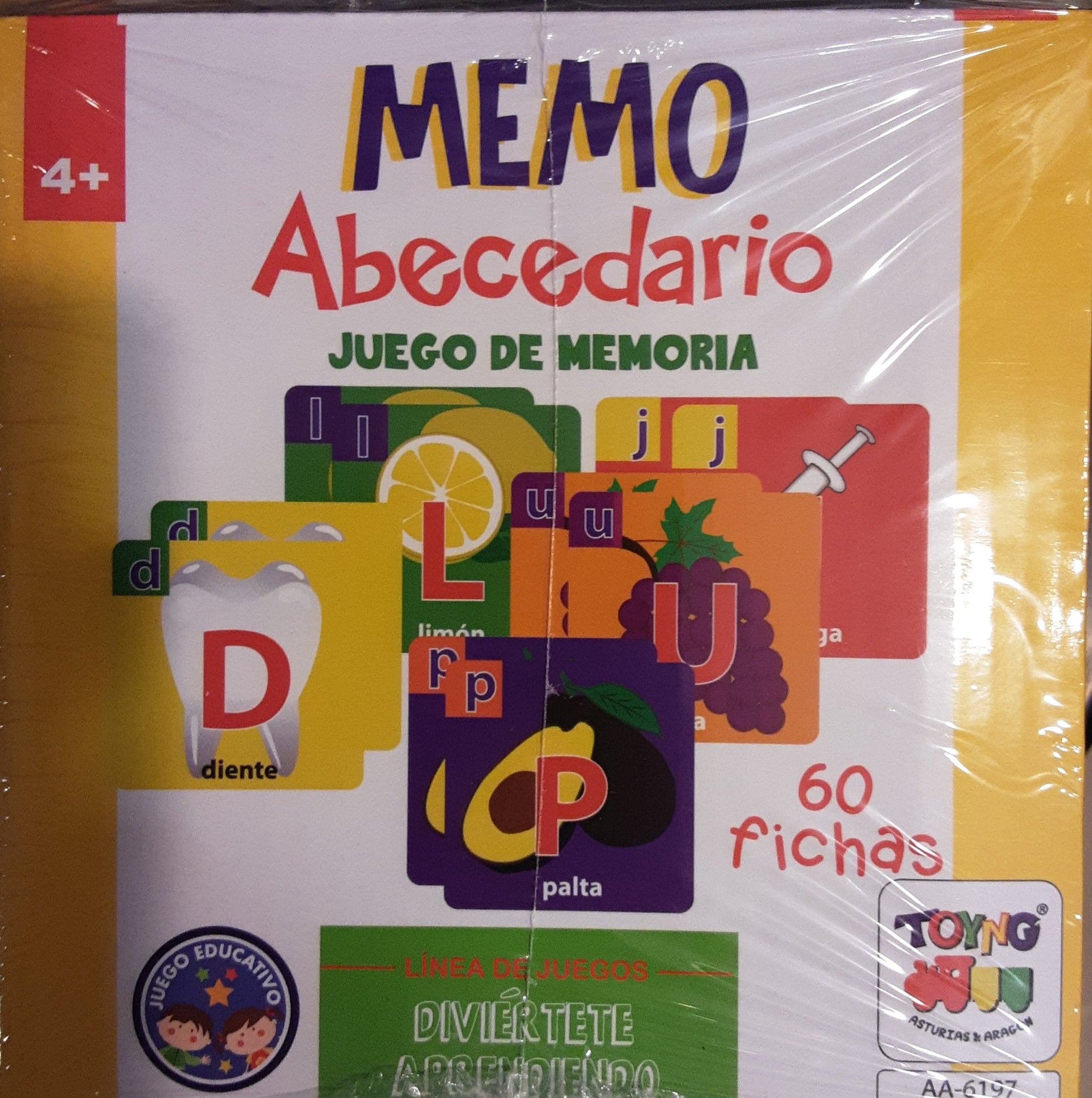 Memo Abecedario Juego de Memoria